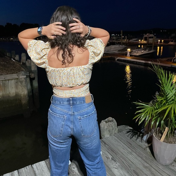 Floral tie top - Picture 4 of 4